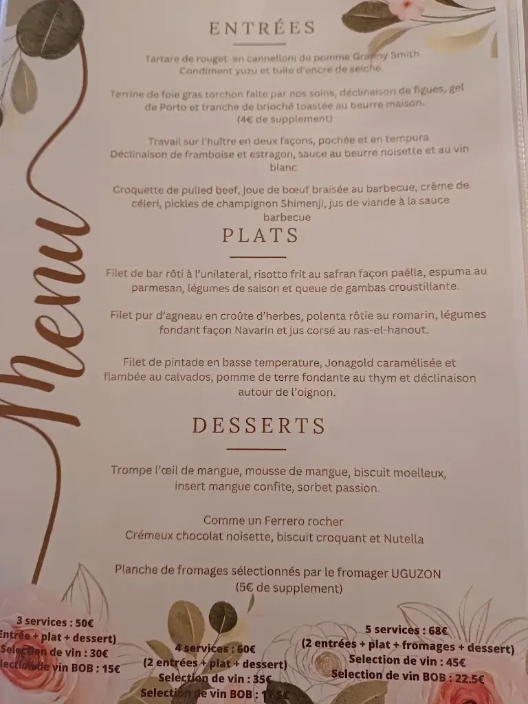 Menu_L'Orangerie Villers-le-Bouillet_Villers-le-Bouillet_image_1