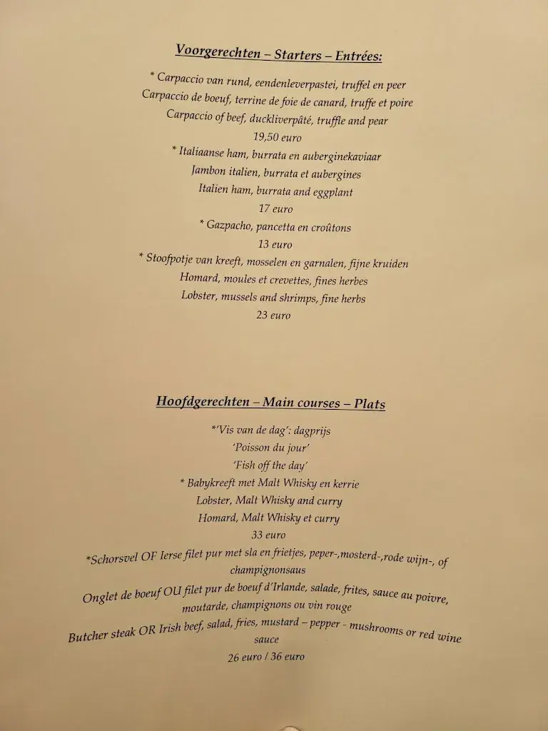 Menü_Le Chef et Moi_Brugge_Bild_1