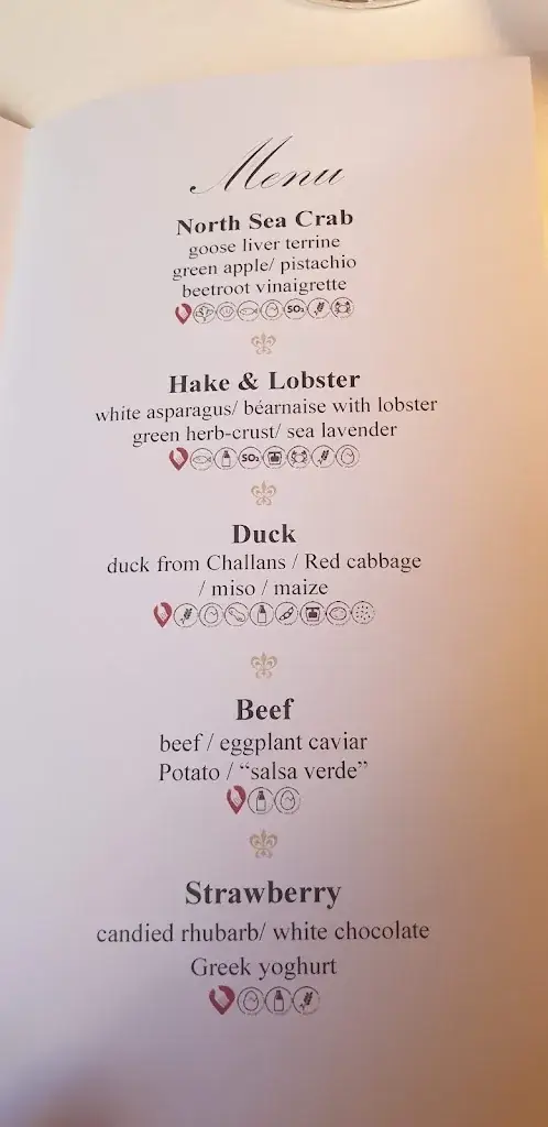 Menu_Le Mystique_Brugge_imagen_2