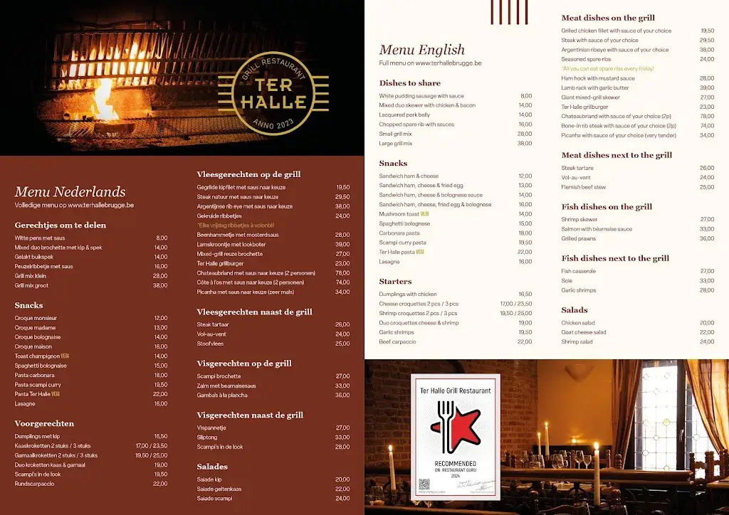 Menu_Ter Halle Grill Restaurant_Brugge_image_1