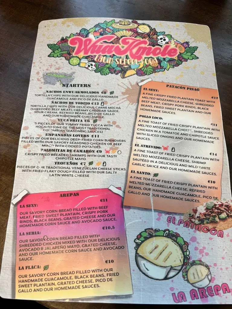 Menu_WuaKmole Latin Street Food_Brugge_image_3