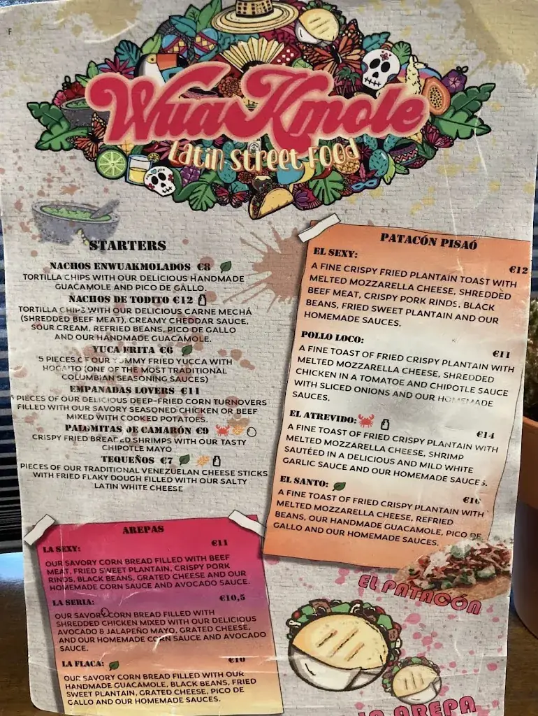 Menu_WuaKmole Latin Street Food_Brugge_image_4