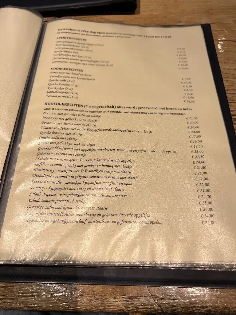 Menu_Tante Marie_Damme_image_1