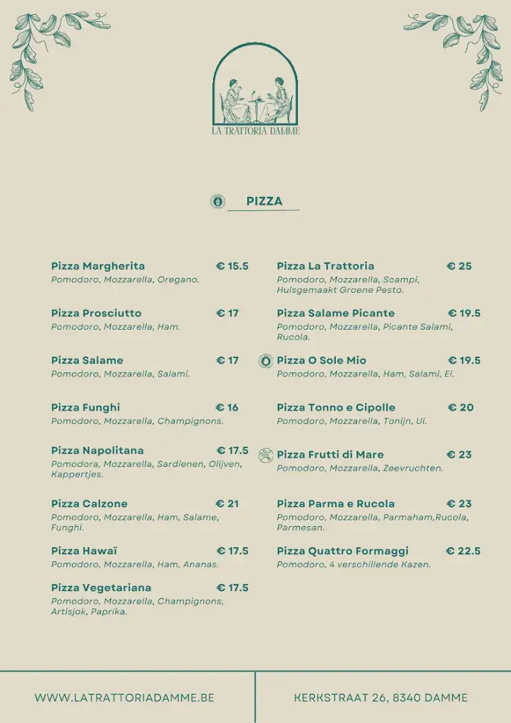 Menü_La Trattoria Damme_Damme_Bild_2