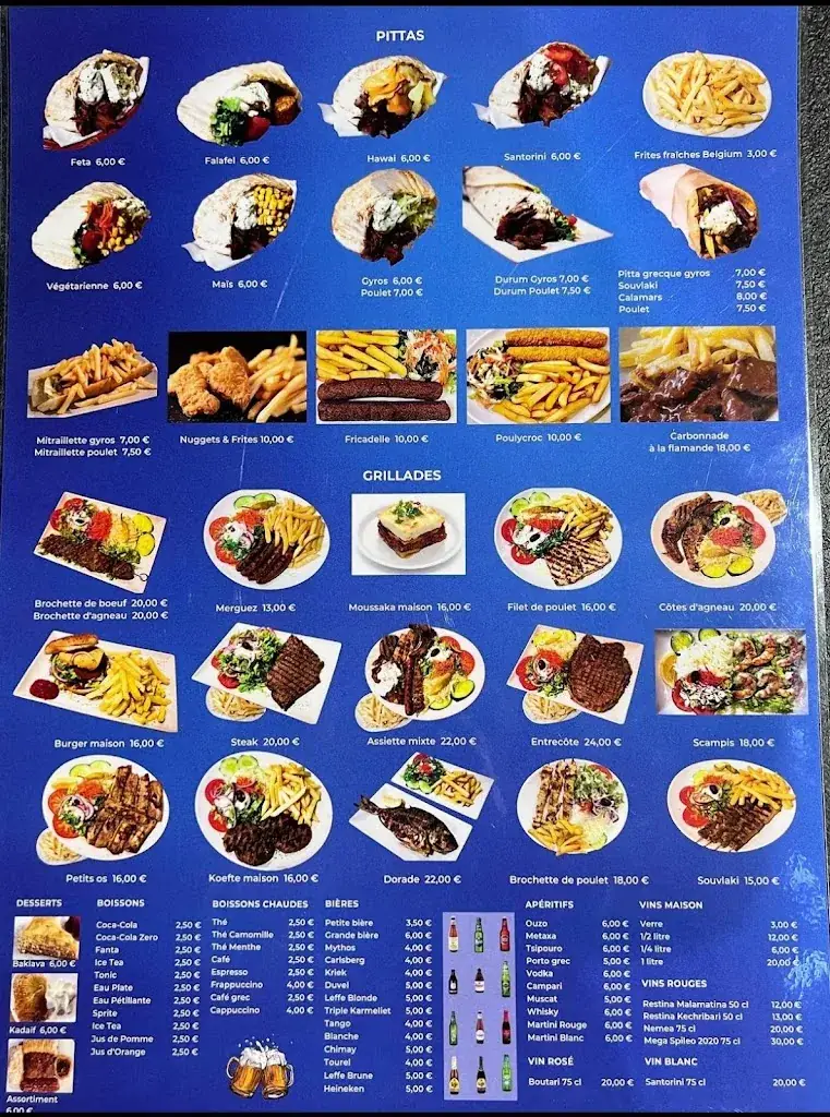 Menü_Santorini Brussels Grand-Place_Bruxelles_Bild_1