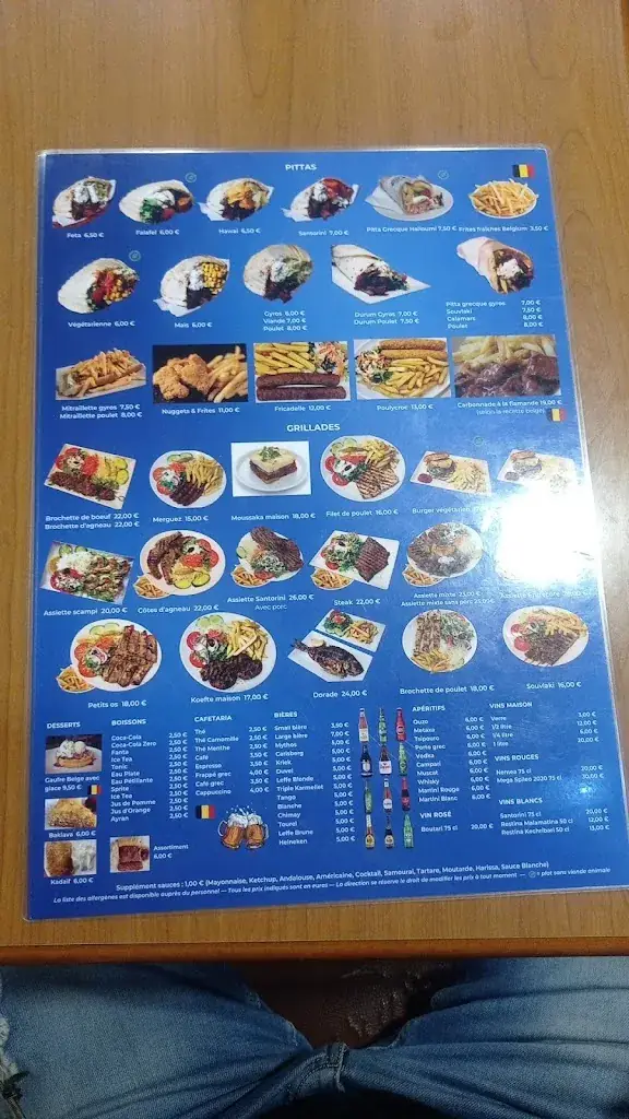 Menü_Santorini Brussels Grand-Place_Bruxelles_Bild_4