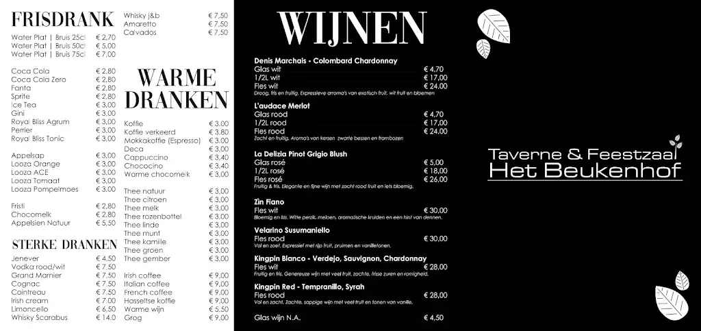 Menu_Taverne Feestzaal Beukenhof_Buggenhout_image_2