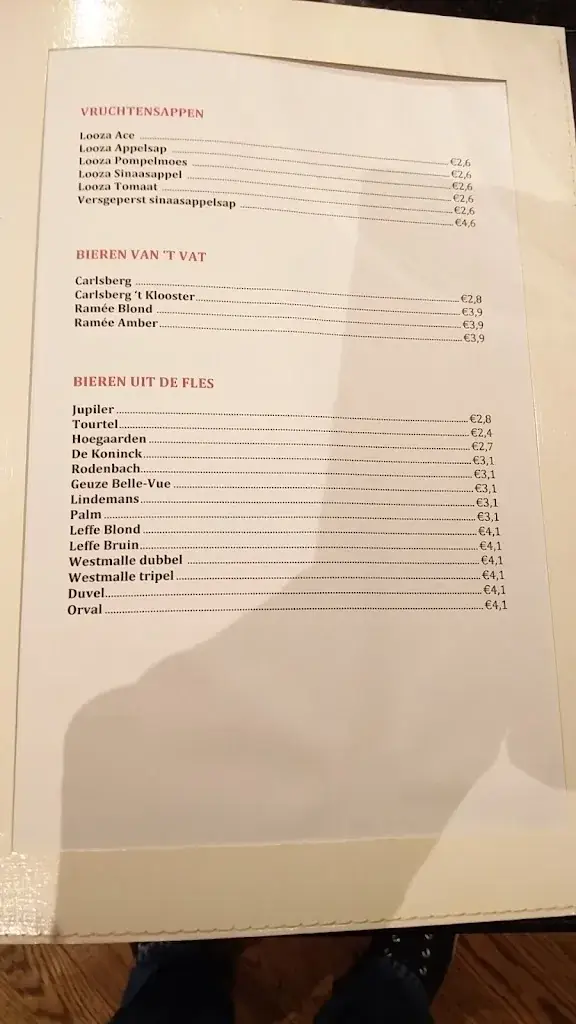 Menu_'t Klooster_Pinte_image_2