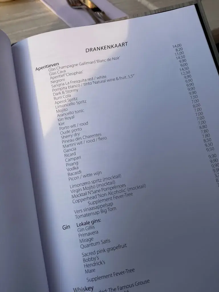 Menu_Restaurant Cleophas_Dendermonde_image_1