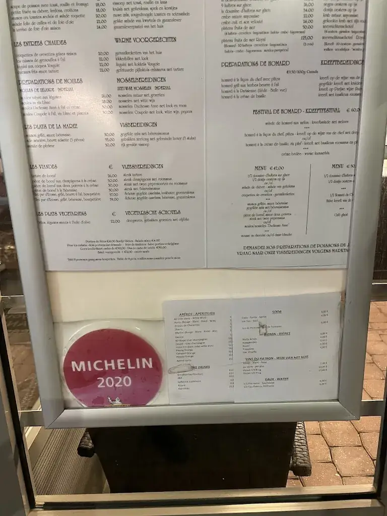 Menü_Restaurant La Coupole - De Panne_Panne_Bild_1