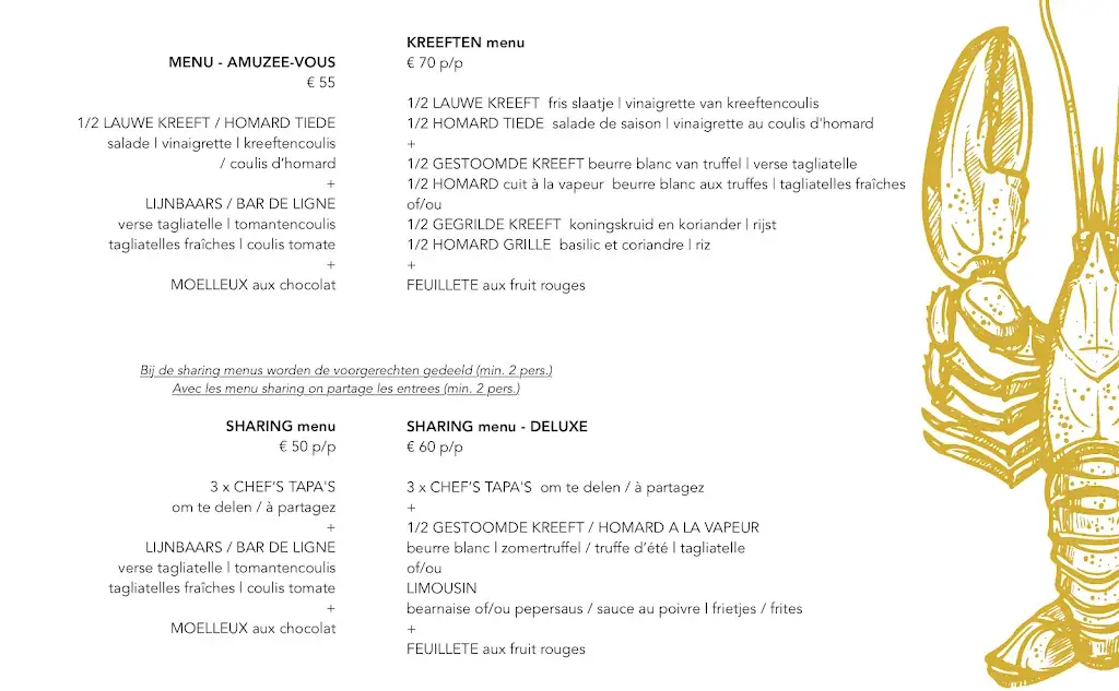 Menu_Restaurant Imperial De Panne_Panne_imagen_2