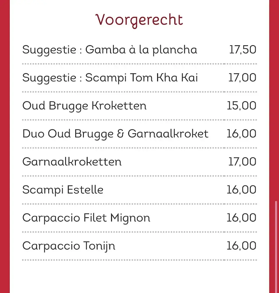 Menu_Brasserie Estelle - Deinze_Deinze_image_3