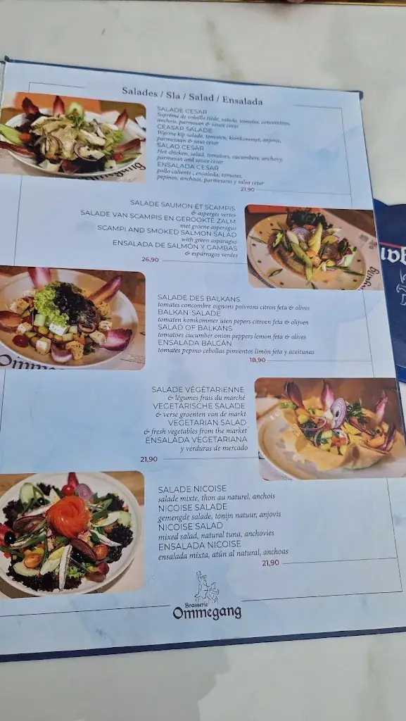 Menu_Brasserie Ommegang_Bruxelles_image_1