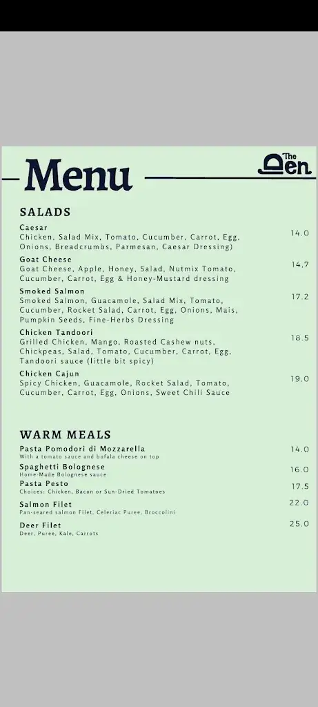 Menu_The Den_Machelen_image_1