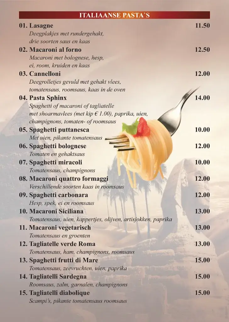 Menu_Sphinx Restaurant_Diepenbeek_image_3