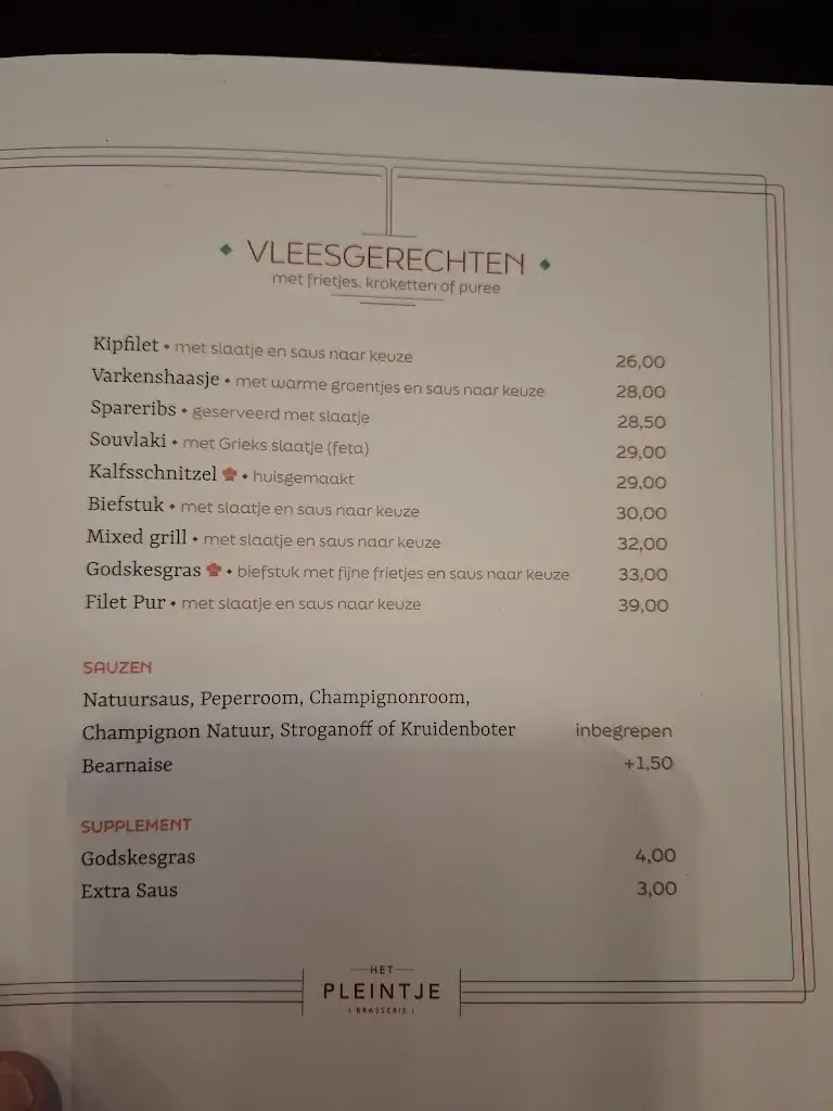 Menü_'t Pleintje_Hasselt_Bild_1