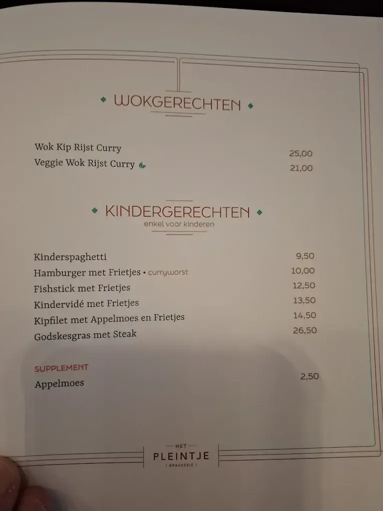 Menü_'t Pleintje_Hasselt_Bild_2