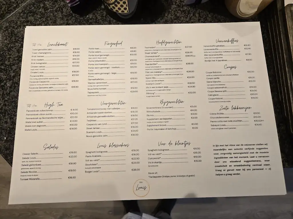 Menu_Bistro Louis_Antwerpen_imagen_2