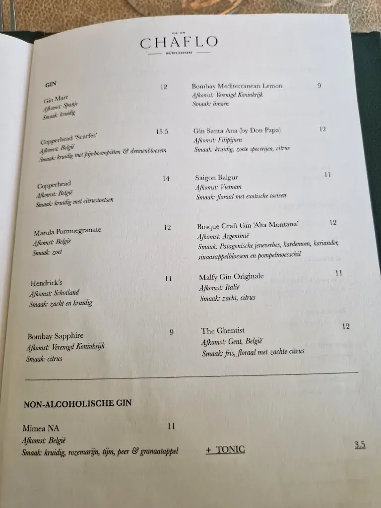 Menu_Restaurant Chaflo_Destelbergen_image_3