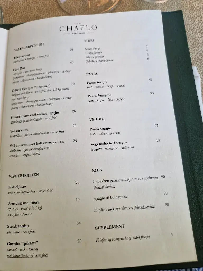 Menu_Restaurant Chaflo_Destelbergen_image_4