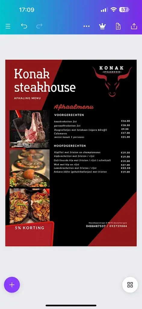 Menu_Konak Steakrestaurant_Destelbergen_image_3