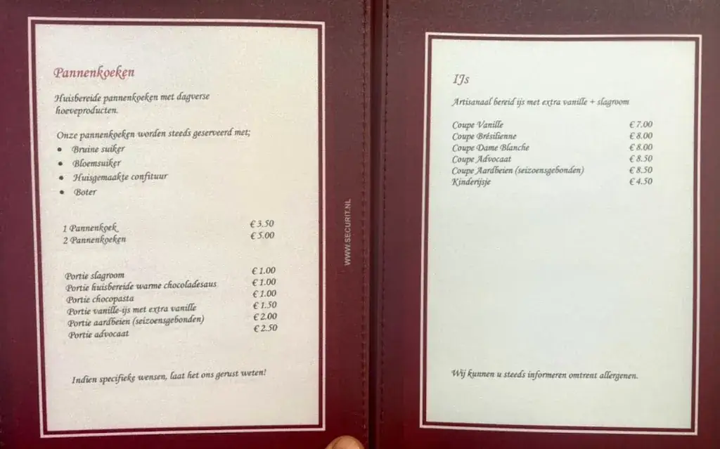 Menu_Pannenkoekenhuisje 't Hof_Destelbergen_image_2