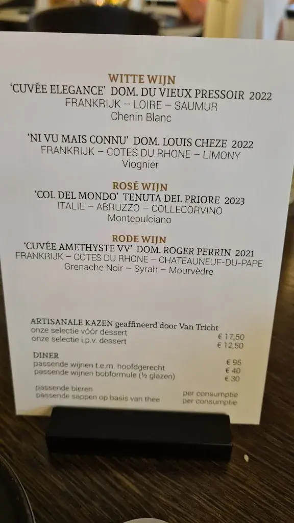 Menu_D'Oude Pastorie_Lochristi_image_1