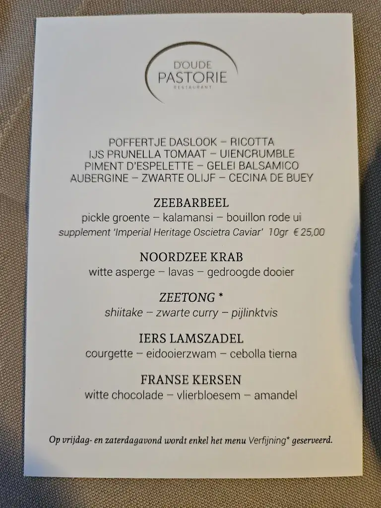 Menu_D'Oude Pastorie_Lochristi_image_4