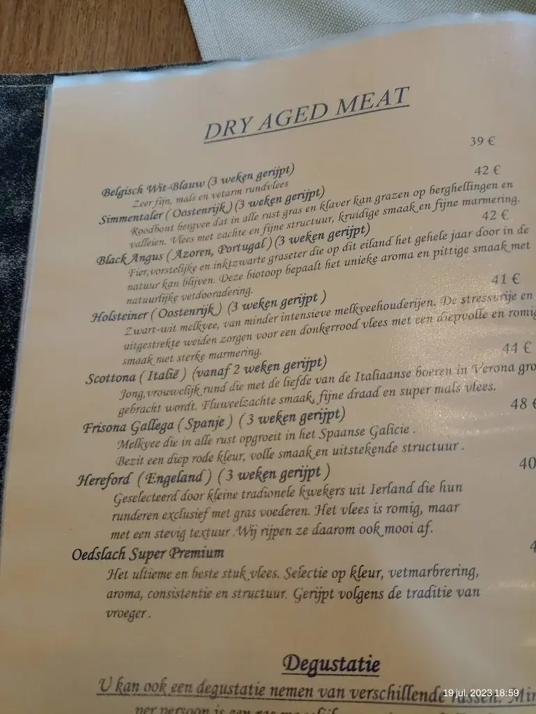 Menü_Restaurant Lettenburg_Diksmuide_Bild_1