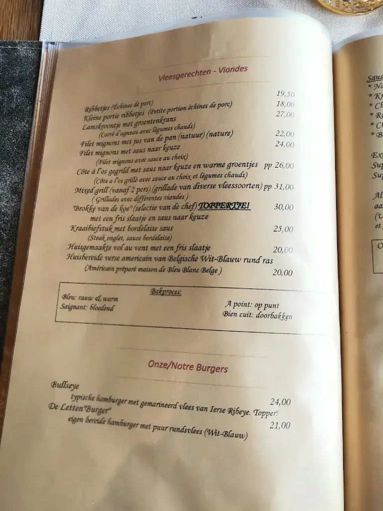 Menü_Restaurant Lettenburg_Diksmuide_Bild_4