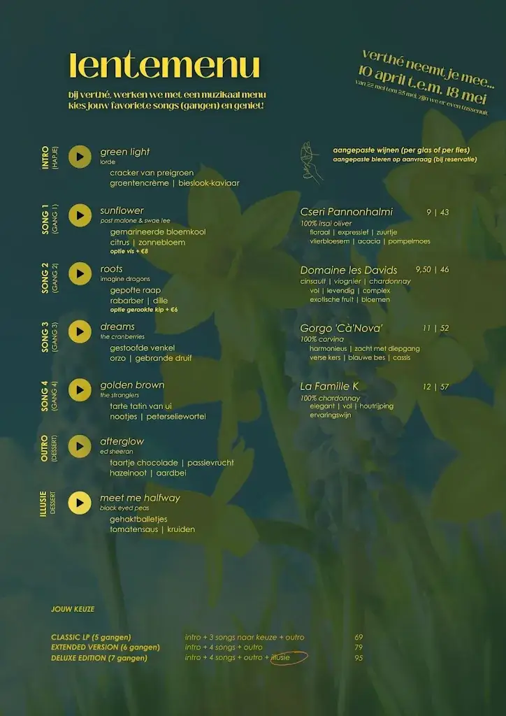 Menü_Restaurant Verthé_Diksmuide_Bild_2