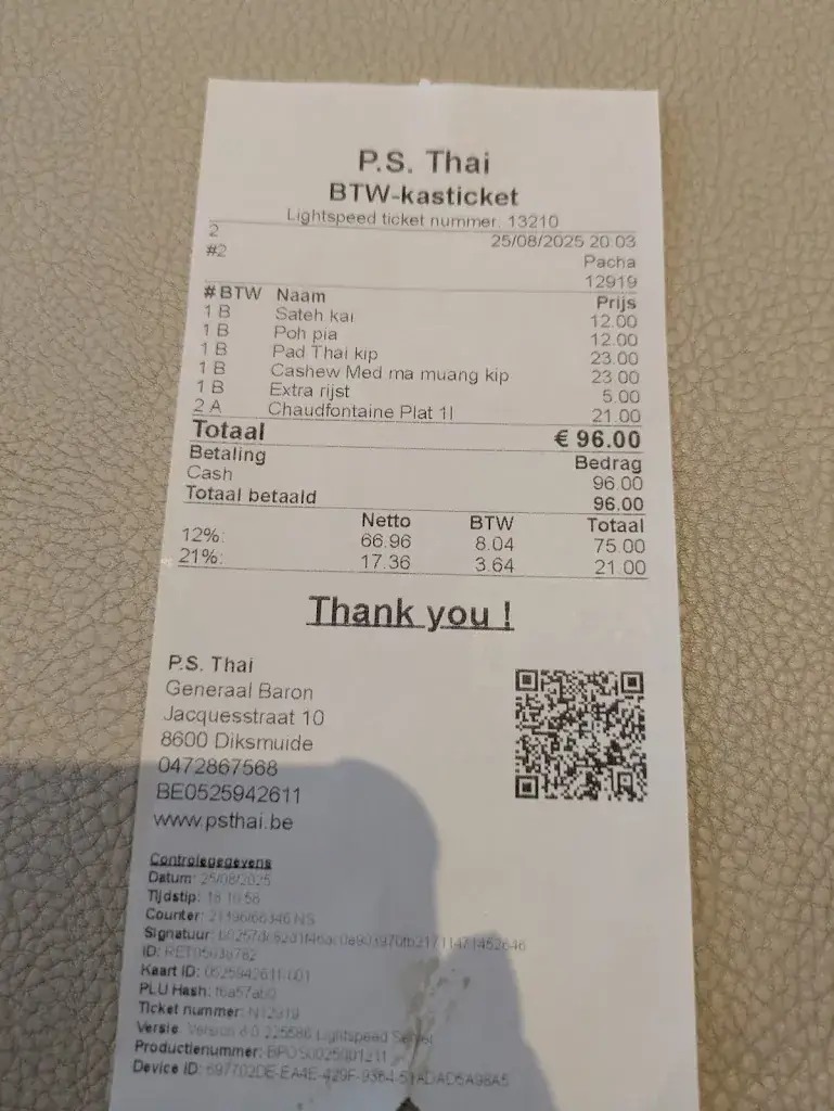 Ana Vélez_P.S. Thai_Diksmuide_review