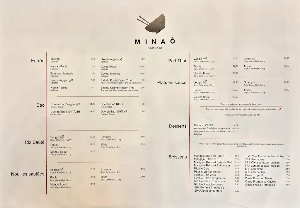 Menü_Minaô Dilbeek_Dilbeek_Bild_3