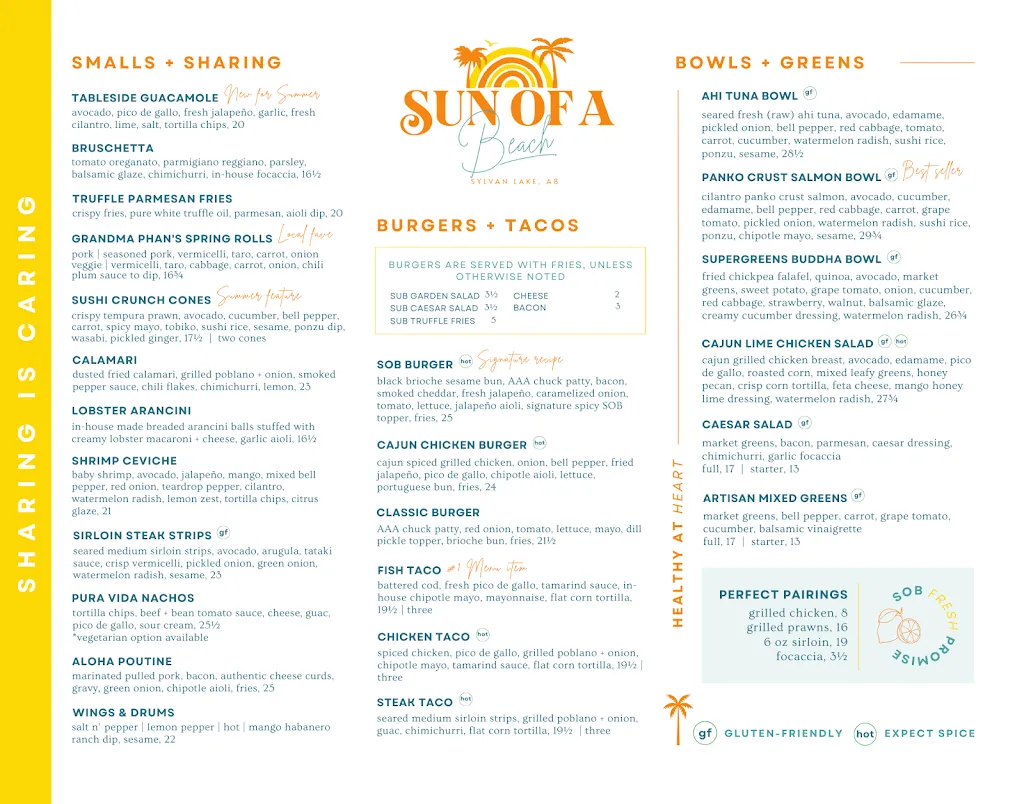 Menu_Sun of a Beach_Sylvan Lake_image_old_1