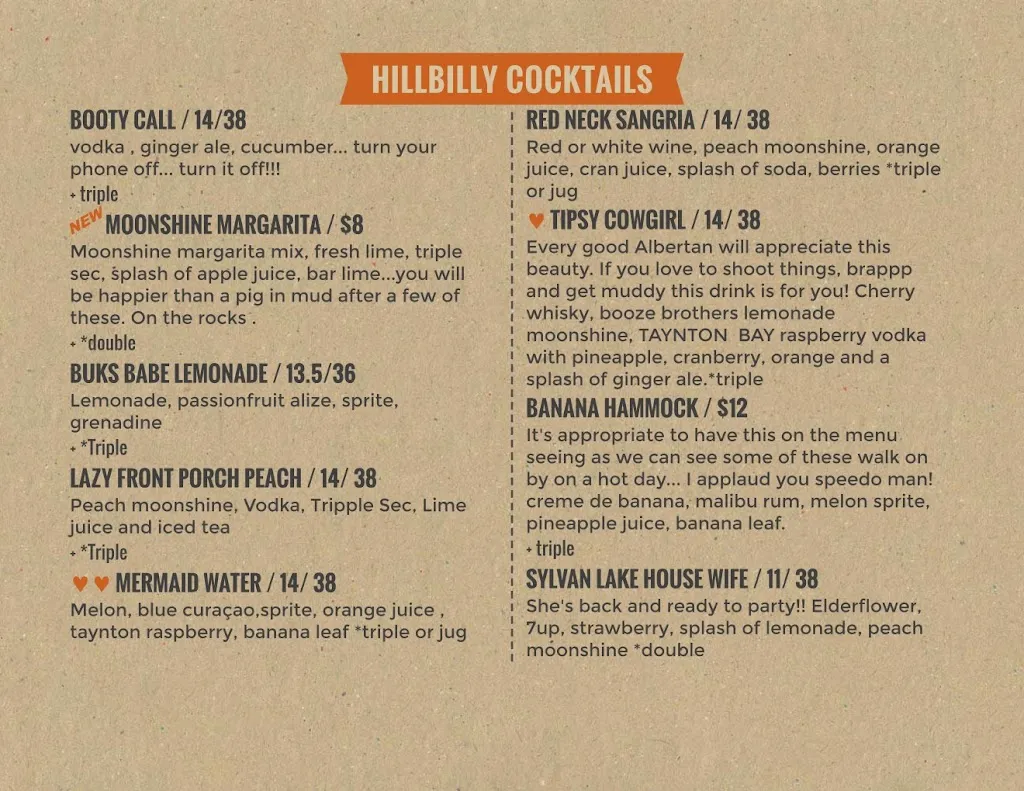 Menu_Bukwildz_Sylvan Lake_image_old_1