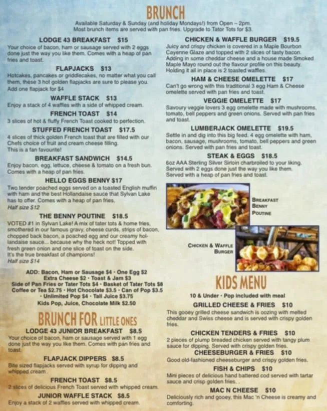 Menu_Lodge 43_Sylvan Lake_image_old_3