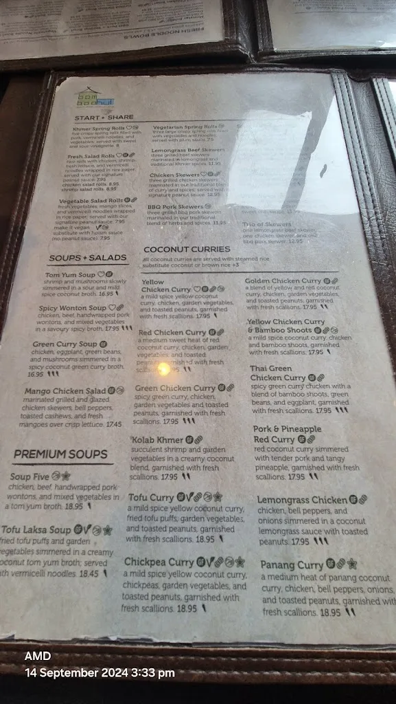 Menu_Bamboo Hut Southeast Asian Cuisine_Sylvan Lake_image_old_2
