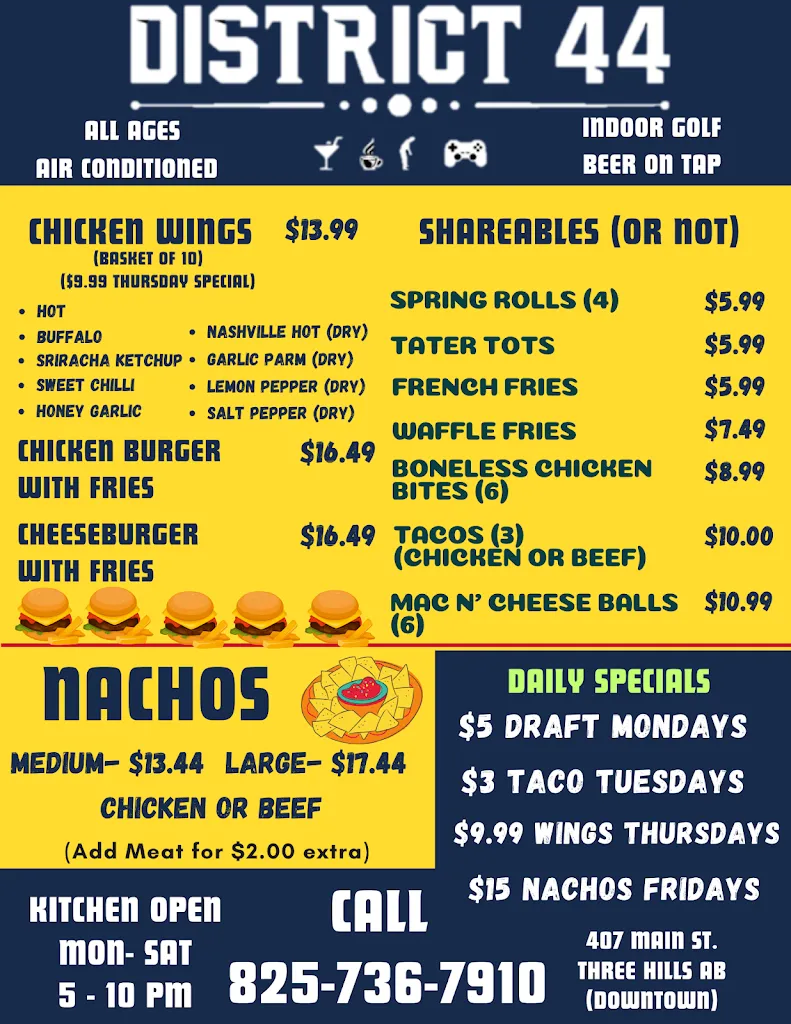 Menu_District 44_Three Hills_image_old_1
