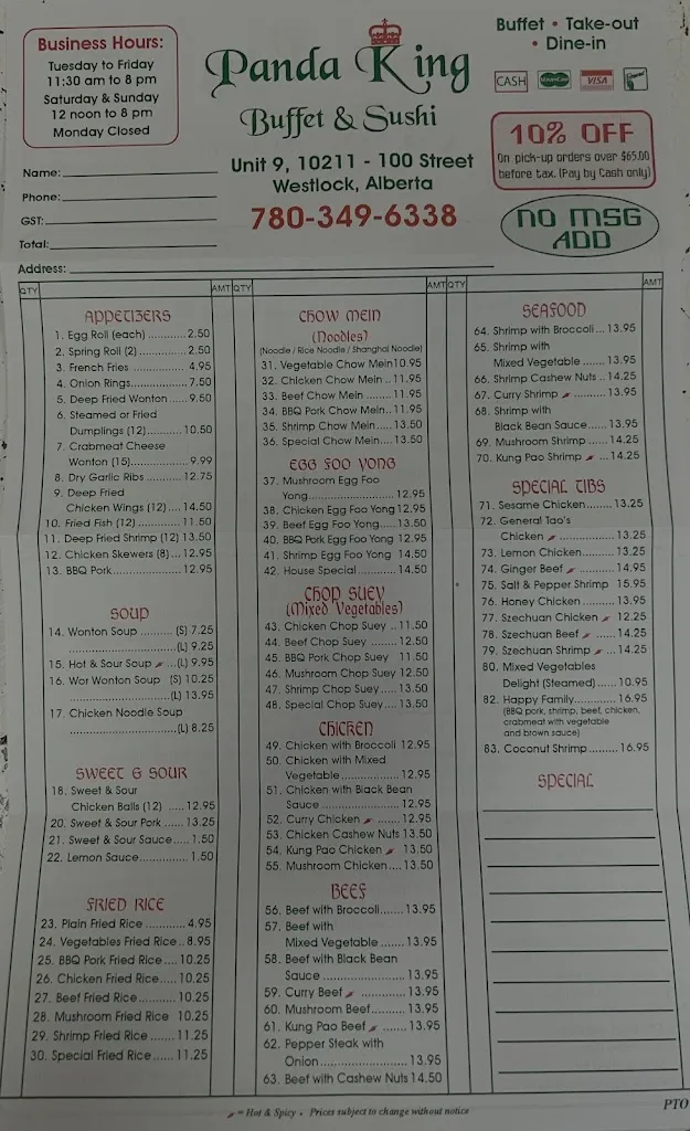 Menu_Panda King Buffet & Sushi_Westlock_image_old_2