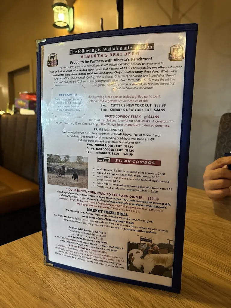 Menu_Huckleberry's Cafe_Wetaskiwin_image_old_1