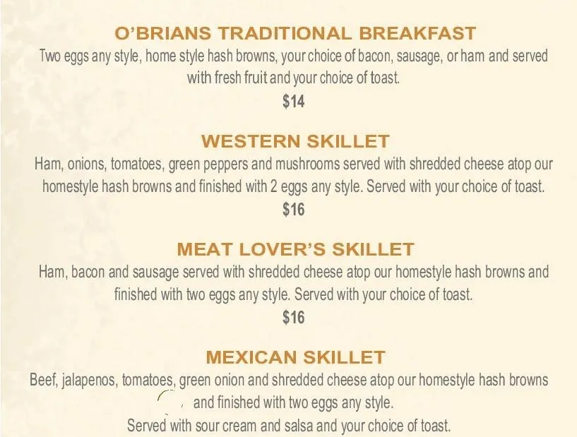 Menu_O'Brians Restaurant_Wetaskiwin_image_old_1