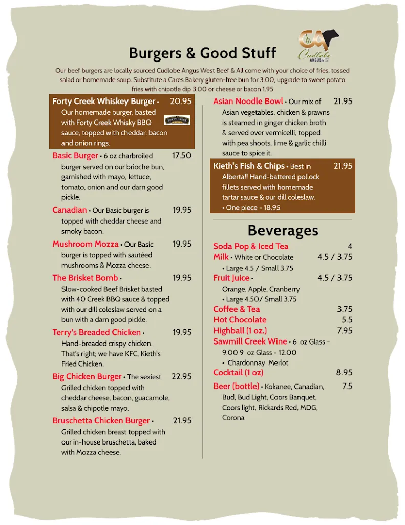 Menu_Roy's Place_Claresholm_image_old_3