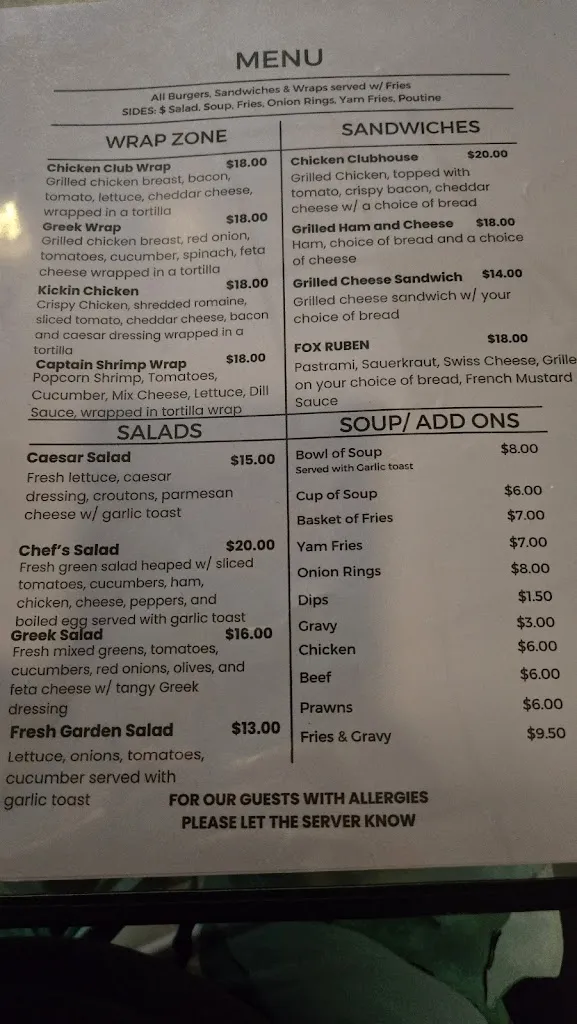 Menu_Silver Fox Pub_Chase_image_old_2