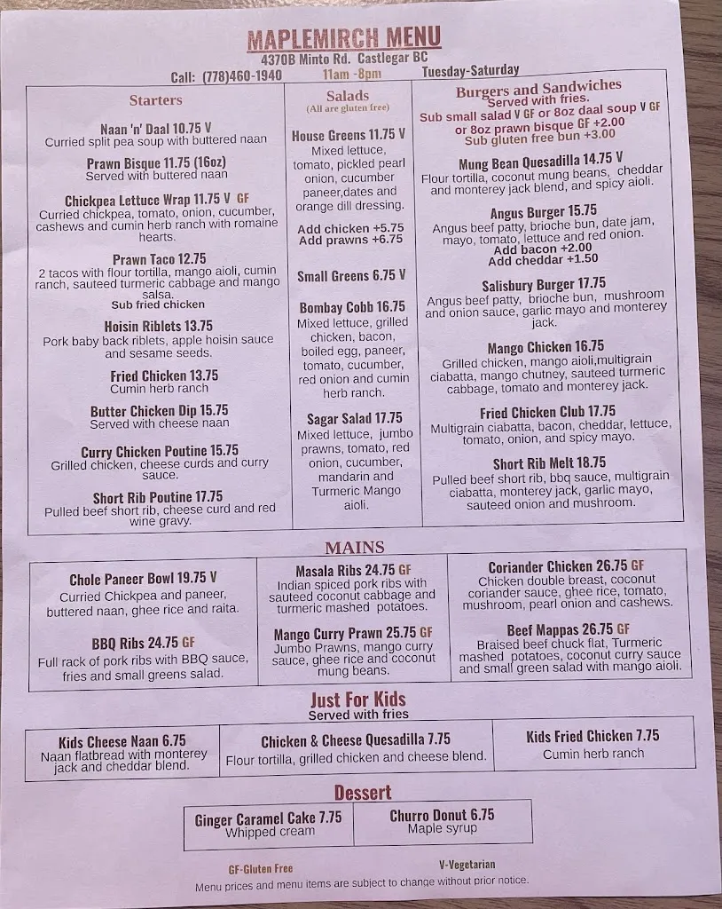 Menu_MapleMirch_Castlegar_image_old_3