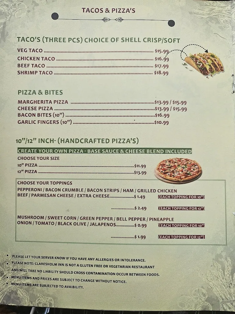 Menu_Claresholm Inn_Claresholm_image_old_1