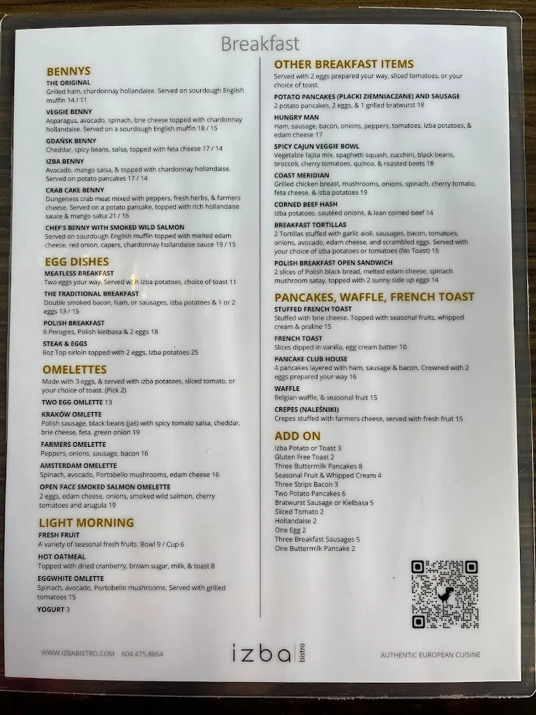 Menu_Izba Bistro_Coquitlam_image_old_3