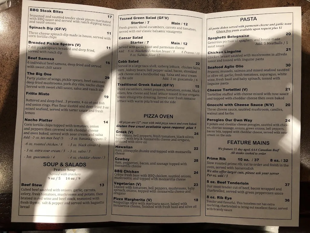 Menu_One Restaurant_Fort Nelson_image_old_3