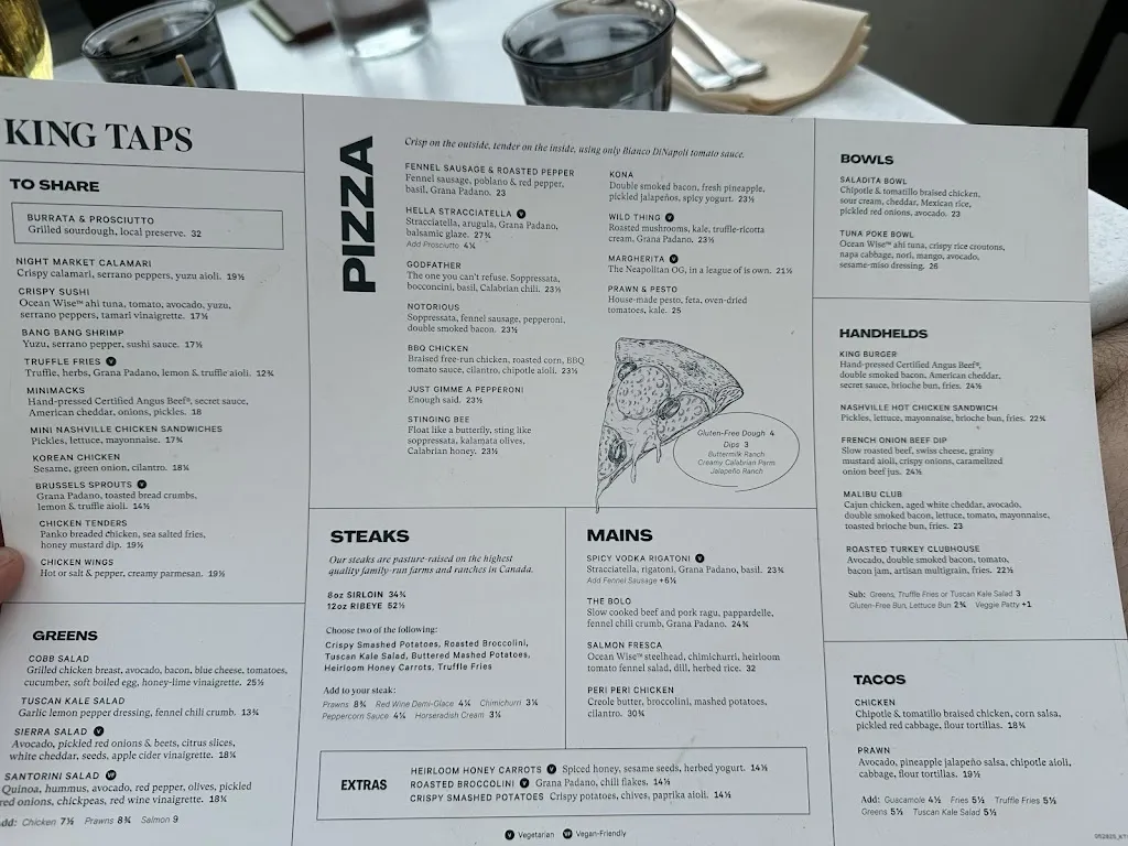 Menu_King Taps_Kelowna_image_old_1