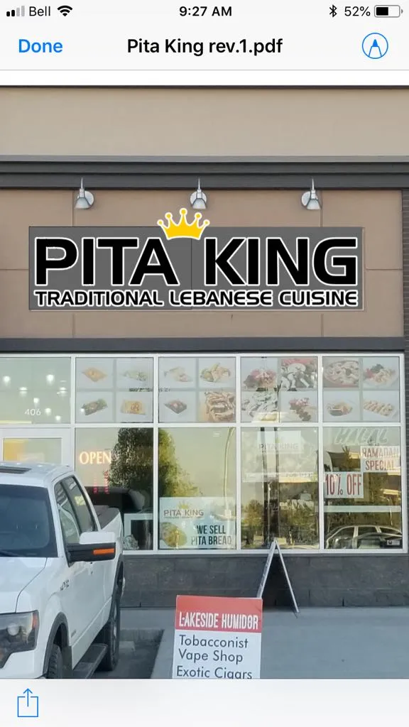 Pita King restaurante en Chestermere