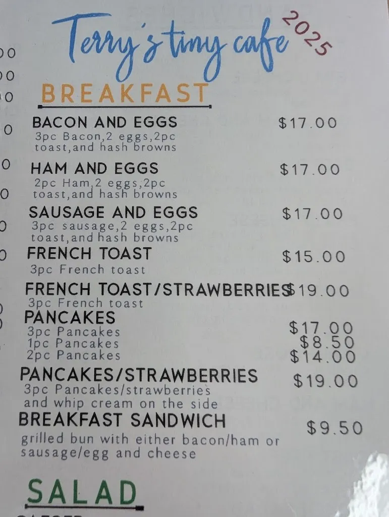 Menu_Terry's tiny cafe_Mackenzie_image_old_3